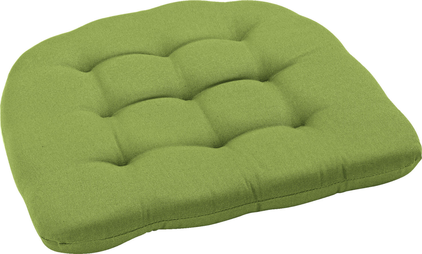 ERWIN M. LUSINI Solutions GmbH Seat cushion Colori Sitzkissen Colori Seat cushion Colori; 40x37.5x4 cm (WxLxH); green; tapered Sitzkissen Colori; 40x37.5x4 cm (BxLxH); grün; konisch 100% polyester. Seat cushion with dot stitching and elastic bands for fastening. Suitable for indoor and outdoor use. High seating comfort. Easy to clean, robust. 100 % Polyester. Sitzkissen mit Punktsteppung und Gummibändern zur Befestigung. Für Innen- und Außenbereich geeignet. Hoher Sitzkomfort. Pflegeleicht, robust.
