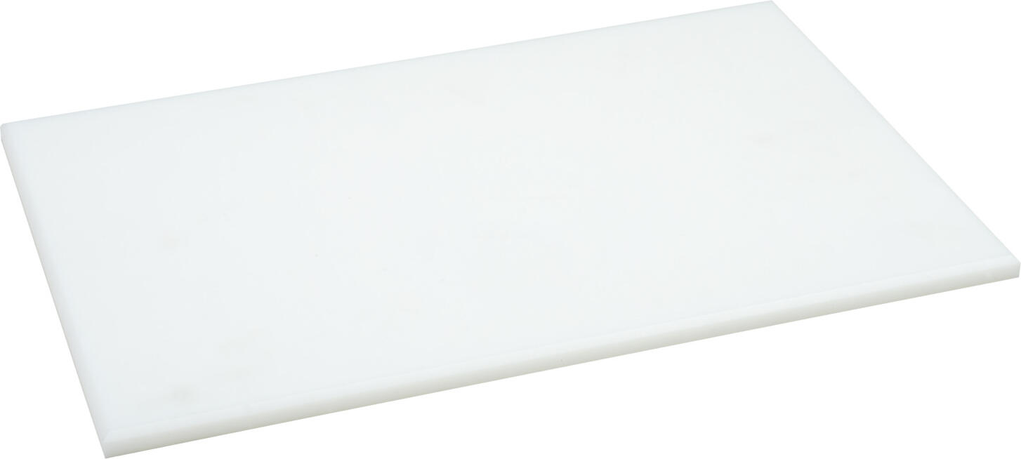 PULSIVA LUSINI Solutions GmbH Chopping board Clever OSF 20x30 cm Schneidebrett Clever OSF Chopping board Clever OSF 20x30 cm; 30x20x1.2 cm (LxWxH); white Schneidebrett Clever OSF; 30x20x1.2 cm (LxBxH); weiß Food safe and very hygienic cutting boards made of polyethylene. Very resistant to cutting due to extremely high material density. Food safe use according to HACCP (Hazard Analysis Critical Control Points). Can be used on both sides. Available in various designs and sizes. Lebensmittelechte Schneidbretter aus Polyethylen. Sehr schneidbeständig durch extrem hohe Materialdichte. Lebensmittelgerechte Verwendung nach HACCP (Hazard Analysis Critical Control Points) Mit Ablaufrinne. Beidseitig verwendbar. Stapelbar und spülmaschinenfest.