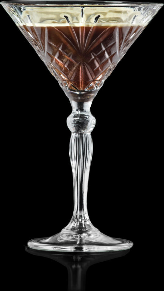 RCR RCR Cristalleria Italiana SpA Martini glass Melodia Martini Glas Melodia Martini glass Melodia; 210 ml, 11.2x17 cm (ØxH); transparent; 6 piece / pack Martini Glas Melodia; 210 ml, 11.2x17 cm (ØxH); transparent; 6 Stück / Pack Martini glass made of crystal glass with a cut look. Dishwasher safe. Martiniglas aus Kristallglas in Schliff-Optik. Spülmaschinenfest.