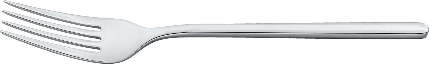 VEGA LUSINI Solutions GmbH Table fork Toulon Menügabel Toulon Table fork Toulon; 20.5 cm (L); silver; 12 piece / pack Menügabel Toulon; 20.5 cm (L); silber; 12 Stück / Pack Chrome-nickel stainless steel 18/10, rustproof. Modern table fork with slim, fine handle. Mirror polished. Material thickness 7 mm (measured at the thickest point of the table fork). Dishwasher safe. Chrom-Nickel-Edelstahl 18/10, rostfrei. Moderne Menügabel mit schlankem, feinem Griff. Hochglanzpoliert. Gastronomiegerechte Materialstärke 7 mm (gemessen an der stärksten Stelle der Menügabel). Spülmaschinenfest.