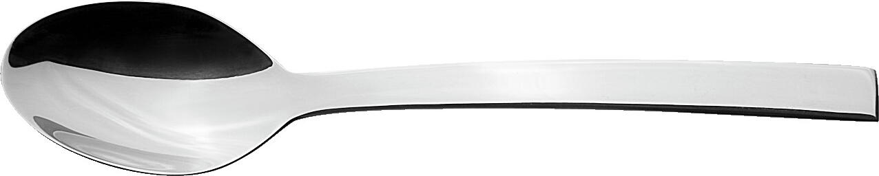 VEGA Decaso Mocha/espresso spoon, 10.8 cm, Mirror Polished Chrome Stainless Steel 13/0, 3 mm Thickness, Dishwasher Safe, Silver