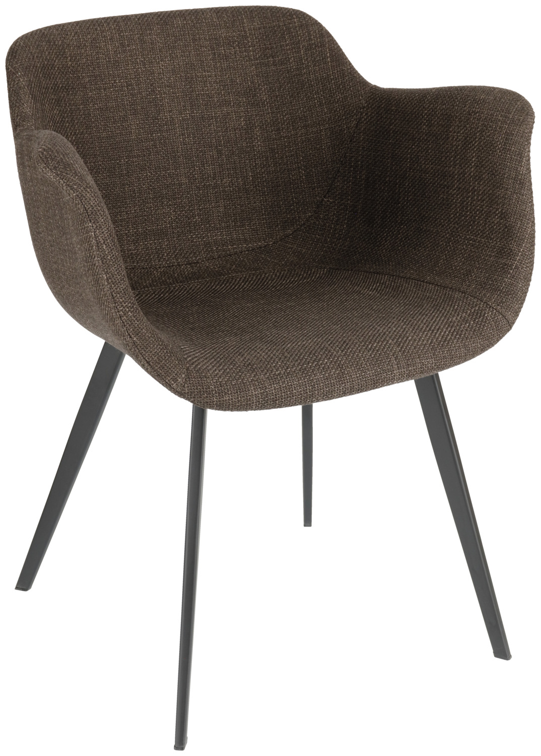 VEGA LUSINI Solutions GmbH Armchair Limea Armlehnstuhl Limea Armchair Limea; 64x58x76 cm (WxDxH); seat brown, base black; 2 piece / pack Armlehnstuhl Limea; 64x58x76 cm (BxTxH); Sitz braun, Gestell schwarz; 2 Stück / Pack The modern armchair combines high seating comfort with a clear, contemporary design. The softly upholstered seat shell made of hard-wearing fabric offers pleasant support, while the powder-coated metal legs ensure stability and long-lasting quality in everyday catering use. Ideal for restaurants, bistros, cafés and hotel lounges: the chair is easy to clean, robust and retains its shape even with frequent use. Its ergonomic armrests increase comfort and create an inviting seating experience. * Hard-wearing fabric cover * Powder-coated metal legs * Ergonomic armrests * Easy to clean & durable A stylish armchair that ideally combines comfort and function in catering applications. Der moderne Armlehnstuhl kombiniert hohen Sitzkomfort mit einem klaren, zeitgemäßen Design. Die weich gepolsterte Sitzschale aus strapazierfähigem Stoff bietet angenehmen Halt, während die pulverbeschichteten Metallbeine für Stabilität und langlebige Qualität im Gastronomie-Alltag sorgen. Ideal für Restaurants, Bistros, Cafés und Hotellounges: Der Stuhl ist pflegeleicht, robust und bleibt auch bei häufiger Nutzung formstabil. Seine ergonomischen Armlehnen erhöhen den Komfort und schaffen ein einladendes Sitzgefühl. * Strapazierfähiger Stoffbezug * Pulverbeschichtete Metallbeine * Ergonomische Armlehnen * Pflegeleicht & langlebig Ein stilvoller Armlehnstuhl, der Komfort und Funktion im Gastro-Einsatz ideal verbindet.