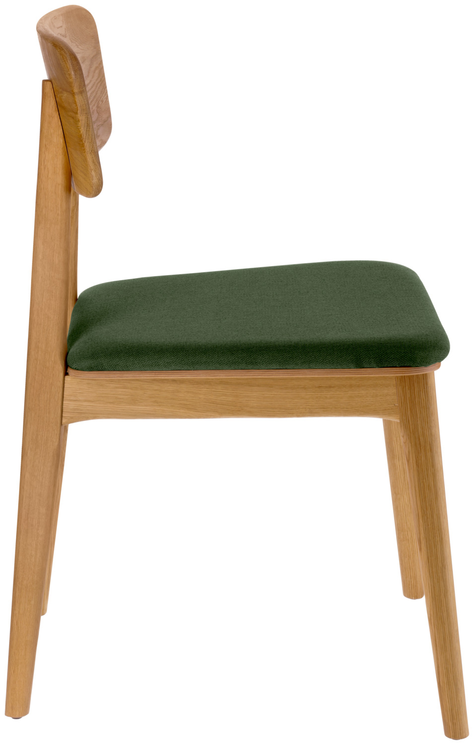 VEGA Yorin Scandinavian Chair, Oak Wood Frame, Fabric Seat, Replaceable Cushion, FSC Certified, 47x55x82 cm