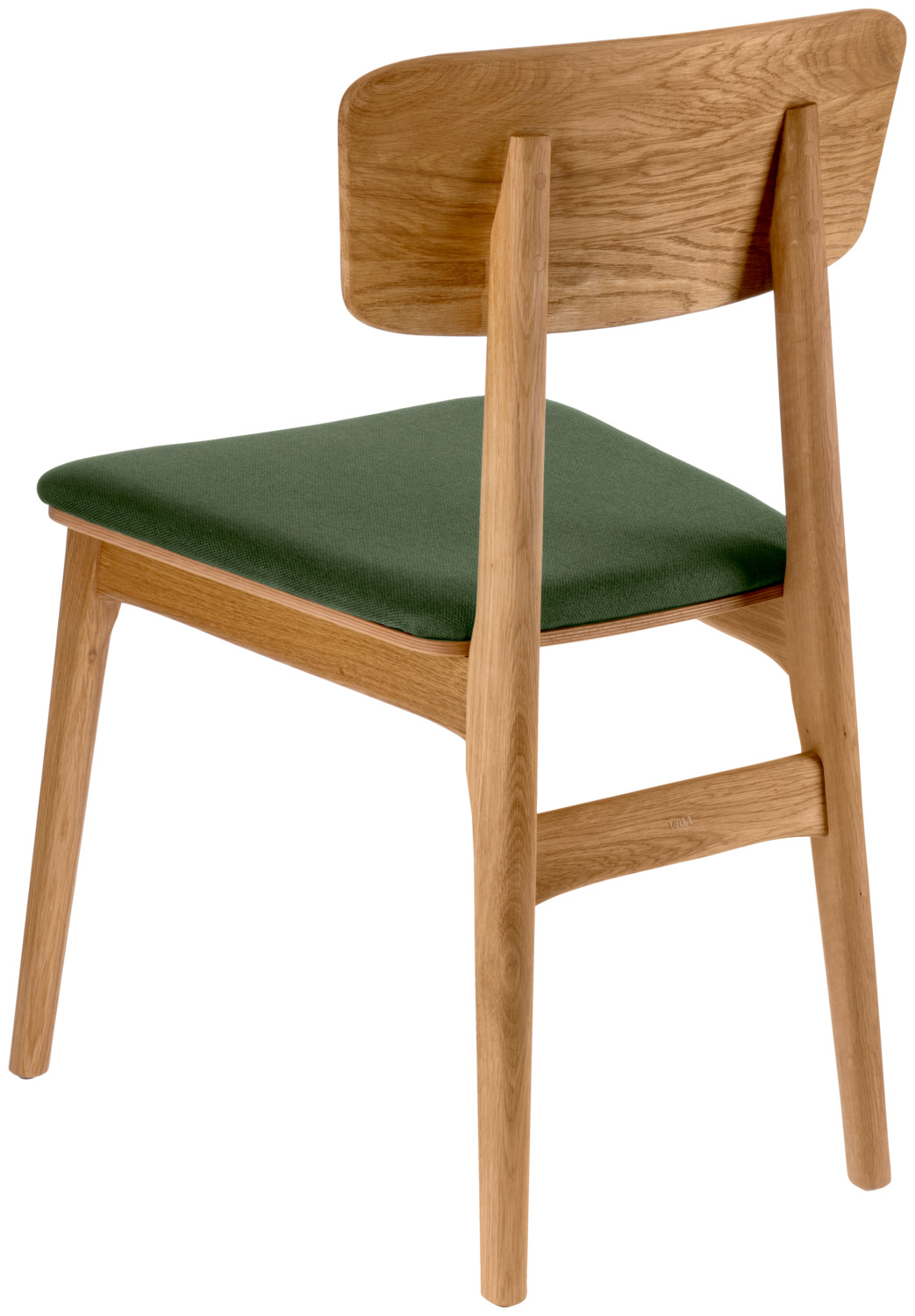 VEGA Yorin Scandinavian Chair, Oak Wood Frame, Fabric Seat, Replaceable Cushion, FSC Certified, 47x55x82 cm