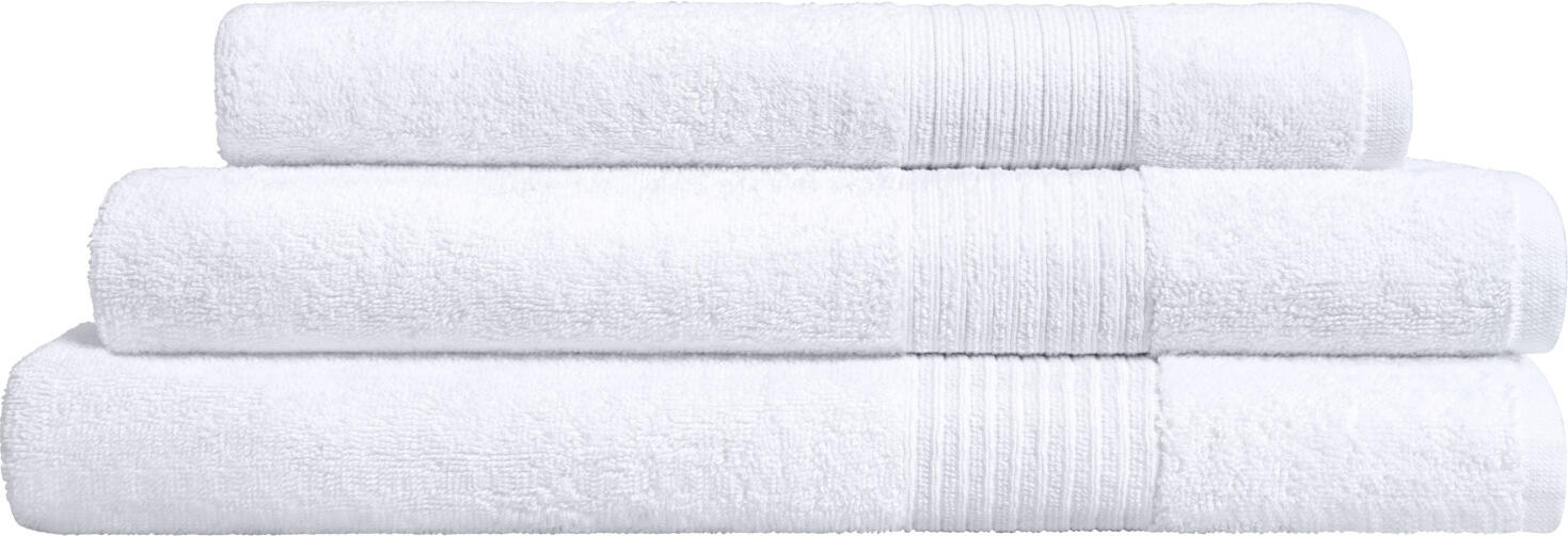 ERWIN M. Towel Easy Professional Twisted Terry Towel, 50x100 cm, 600 g/m², White, OEKO-TEX Standard 100, Absorbent and Durable for Hotels