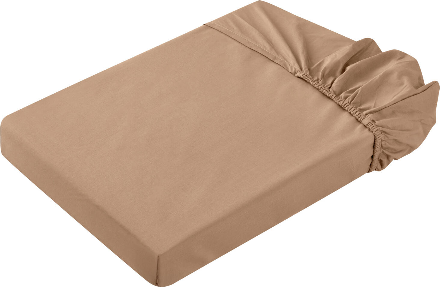 ERWIN M. LUSINI Solutions GmbH Fitted sheet Siena elastic corners Spannbettlaken Siena mit Eckgummis Fitted sheet Siena elastic corners; 160x200 cm (WxL); taupe Spannbettlaken Siena mit Eckgummis; 160x200 cm (BxL); taupe 80% cotton, 20% polyester. Weight approx. 120 g/m². Fitted sheet in attractive colors made of easy-care cotton-polyester blended fabric. Fitted sheet is not wrinkle-resistant and must be ironed by hand for a wrinkle-free fit. Weave type: Percale 80 % Baumwolle, 20 % Polyester. Gewicht ca. 120 g/m². Spannbetttuch in attraktiven Farben aus pflegeleichtem Baumwoll-Polyester-Mischgewebe. Spannbettlaken ist nicht mangelfest und muss für faltenfreien Sitz per Hand gebügelt werden. Webart: Perkal