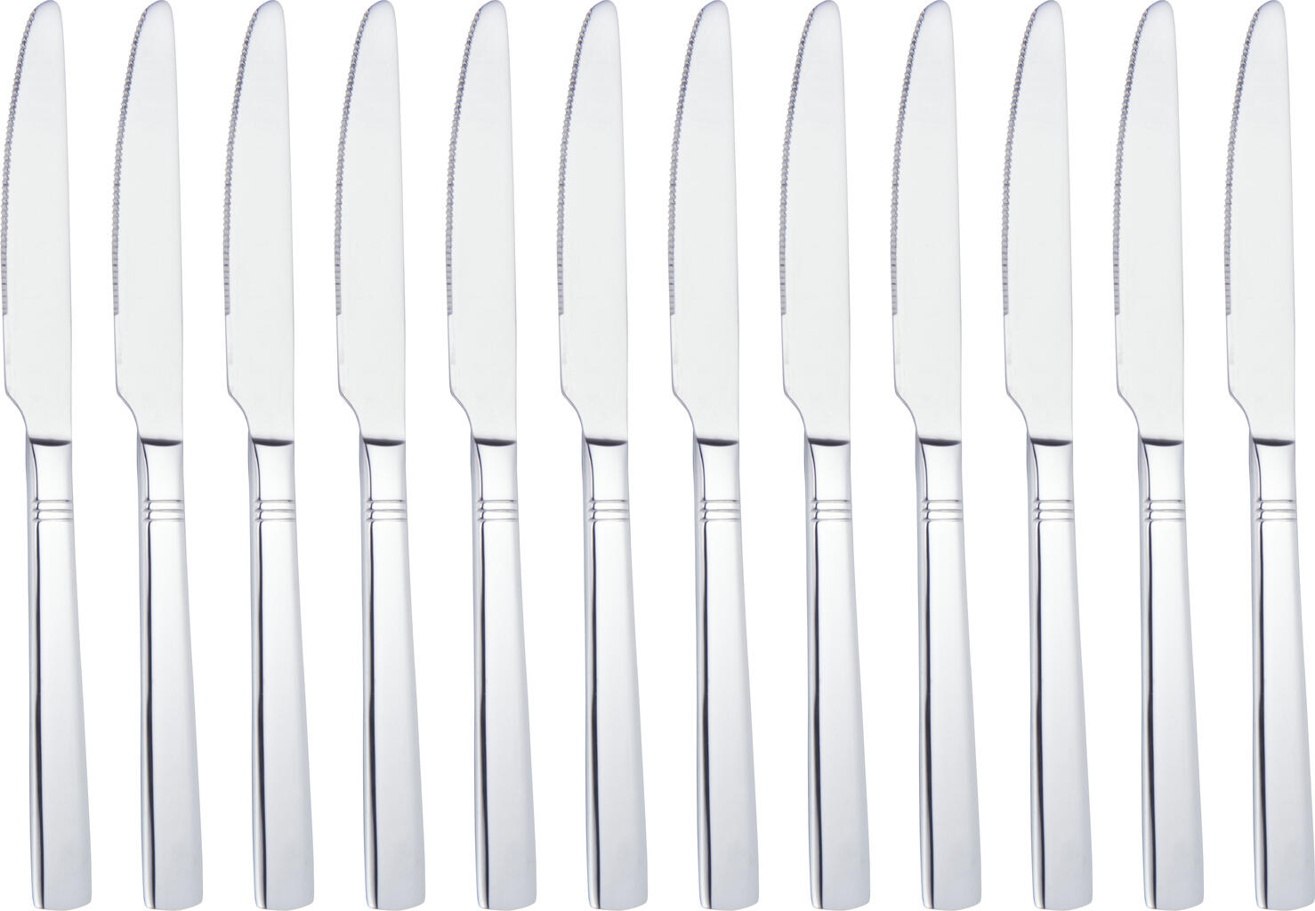 Pulsiva Berlin Table Knife, 21.8 cm, 13/0 and 18/10 Chrome-Nickel Stainless Steel, Mirror Finish, Modern Design, Dishwasher Safe, Catering Standard