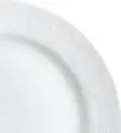 Pulsiva Sinfonie Soup Saucer, White Porcelain, Round 16 cm Diameter, Elegant Relief Pattern, Dishwasher and Microwave Safe, Robust and Stackable