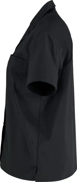 Bluza Jobeline Magnum pentru femei cu maneca scurta, amestec bumbac-poliester, croiala confortabila, guler cu revere, buzunar piept, imbitat catering