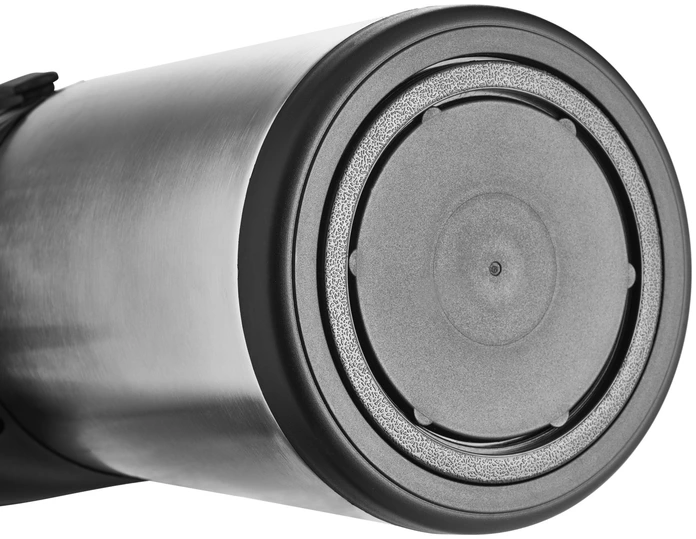 VEGA Lomé Pump Insulated Jug, 3L Stainless Steel 18/0, Double-Walled, Silver, with Rotating Foot Ring and Locking Pump Mechanism