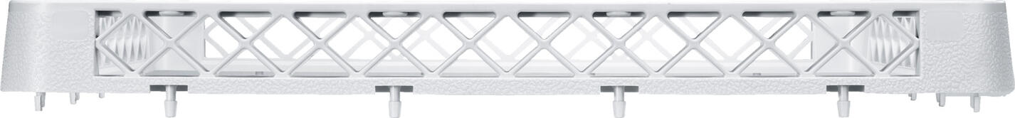 PULSIVA LUSINI Solutions GmbH Dishwasher basket attachment Spülkorb-Aufsatz Dishwasher basket attachment; 50x50x4.5 cm (WxDxH); grey Spülkorb-Aufsatz; 50x50x4.5 cm (BxTxH); grau Very sturdy plastic dishwasher baskets, suitable for all commercial dishwashers. External dimensions for all baskets 50x50 cm. Reinforced base for heavy weights and equipped with recessed grips. Stacking lugs facilitate safe stacking. Sehr stabile Spülkörbe aus Kunststoff, passend für alle gewerblichen Spülmaschinen. Außenmaße bei allen Körben 50x50 cm. Verstärkter Boden für große Gewichte und mit Griffmulden ausgestattet. Stapelnocken erleichtern das sichere Stapeln.