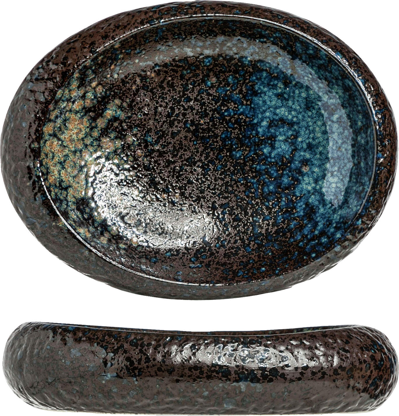 Cosy & Trendy Billiet-Vanlaere NV Bowl Black yoru oval Schale Black yoru oval Bowl Black yoru oval; 400 ml, 23x17.5x5.5 cm (LxWxH); black/blue Schale Black yoru oval; 400 ml, 23x17.5x5.5 cm (LxBxH); schwarz/blau Colorful series of stoneware from the brand Cosy & Trendy. Dishwasher safe and microwaveable. Farbige Schale aus Steinzeug. Spülmaschinenfest und mikrowellengeeignet.