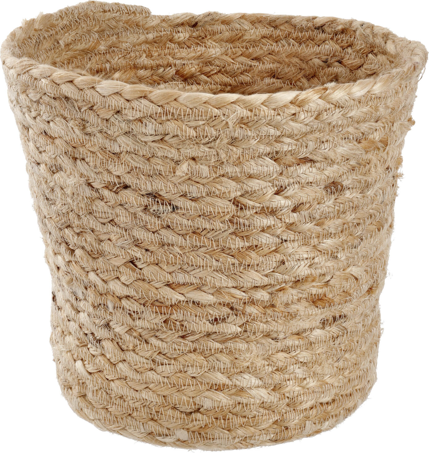 unknown LUSINI Solutions GmbH Decorative basket Björn Deko-Körbchen Björn Decorative basket Björn; 18x15 cm (ØxH); brown; round Deko-Körbchen Björn; 18x15 cm (ØxH); braun; rund Decorative basket made of jute. Versatile use, e.g. as a planter, as a bread basket or in the bathroom. Deko-Körbchen aus Jute. Vielfältiger Verwendungszweck, z.B. als Übertopf für Pflanzen, als Brotkorb oder im Badezimmer.
