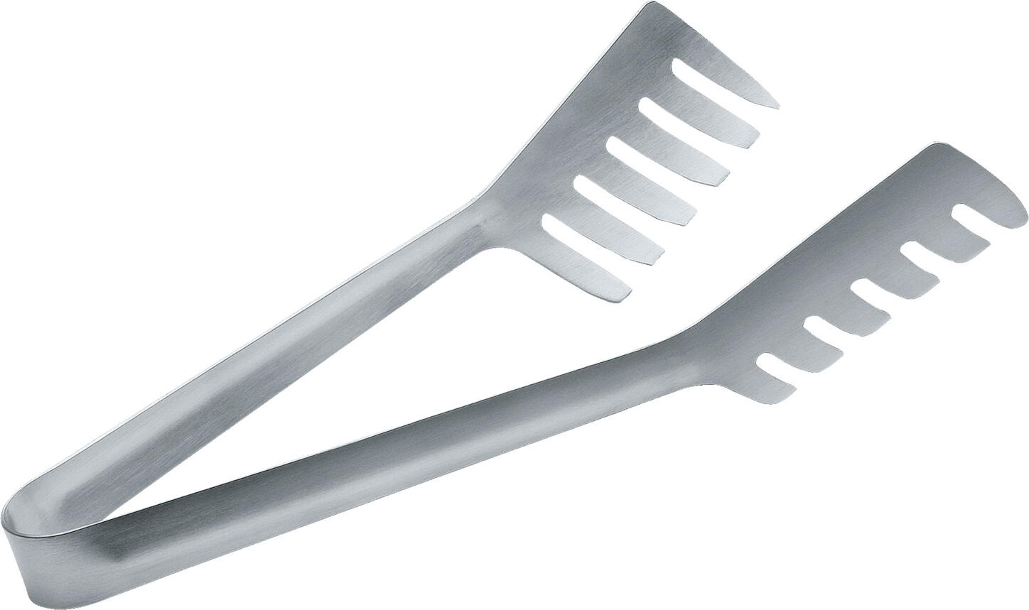 PULSIVA LUSINI Solutions GmbH Spaghetti tongs Spaghettizange Spaghetti tongs; 19x4 cm (LxW); silver; 2 piece / pack Spaghettizange; 19x4 cm (LxB); silber; 2 Stück / Pack Useful serving tongs made of chrome stainless steel 18/0, rustproof. Mirror polished. Suitable for dishwashers. Nützliche Servierzangen aus Edelstahl, rostfrei. Spiegelpoliert. Spülmaschinengeeignet.