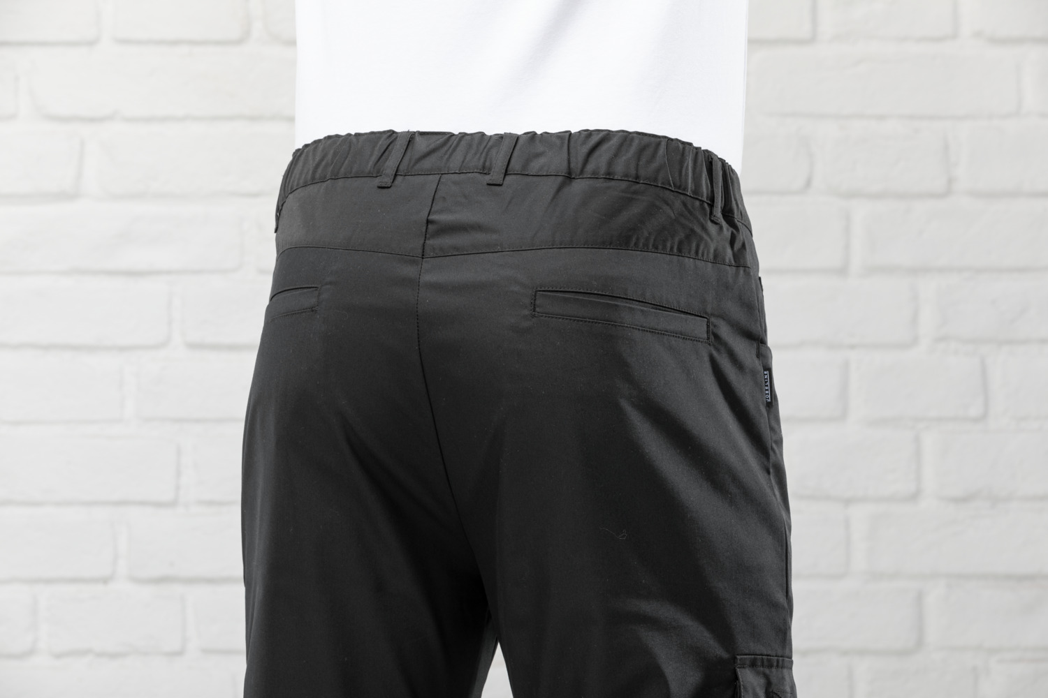 Jobeline Severin Men's Cargo Chef Trousers, WERIN TEC Light Functional Fabric, Cotton-Polyester Blend, Straight Leg with Thermometer Pocket