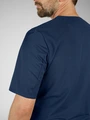 Jobeline Calva Men's Pull-On Tunic, Short-Sleeved V-Neck Medical Scrub, Breathable Piqué Back, Polyester Cotton Blend, OEKO-TEX Certified
