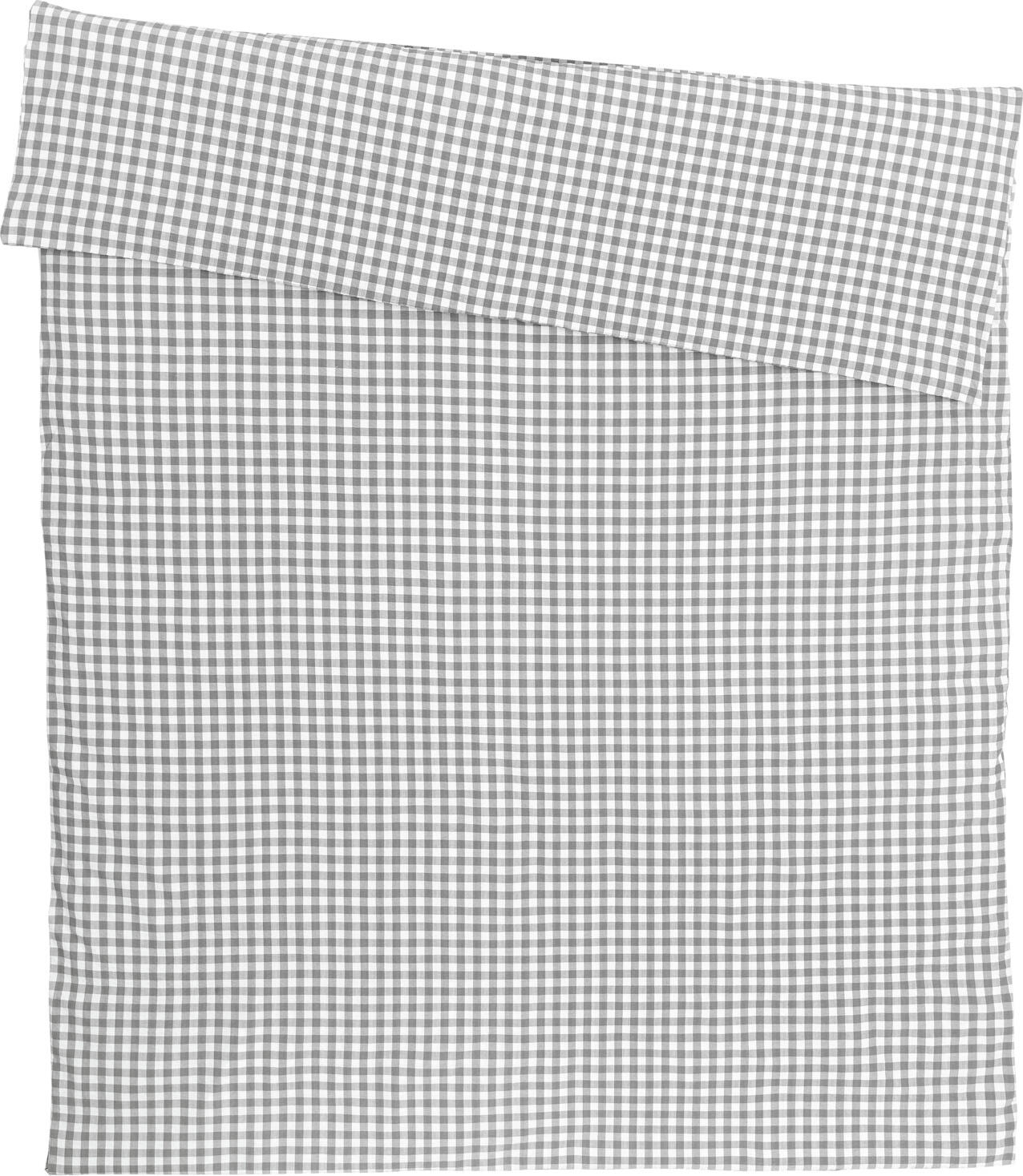 ERWIN M. LUSINI Solutions GmbH Duvet cover Tux Seersucker Bettbezug Tux Seersucker Duvet cover Tux Seersucker; 135x200 cm (WxL); grey Bettbezug Tux Seersucker; 135x200 cm (BxL); grau 100 % cotton. Weight approx. 140 g/m². Duvet cover with traditional checked pattern and typical seersucker look. With a practical hotel fastener for quick and easy bedding. Mercerised. Hard-wearing, easy-care. Weave: Seersucker - Thread count (TC) -thread density: 110 threads per inch. 100 % Baumwolle. Gewicht ca. 140 g/m². Bettbezug mit traditionellem Karo-Muster und in typischer Seersucker-Optik. Mit praktischem Hotelverschluss für schnelles Beziehen. Mercerisiert. Strapazierfähig, pflegeleicht. Webart: Seersucker - Thread Count (TC) -Fadendichte: 110 Fäden je Inch