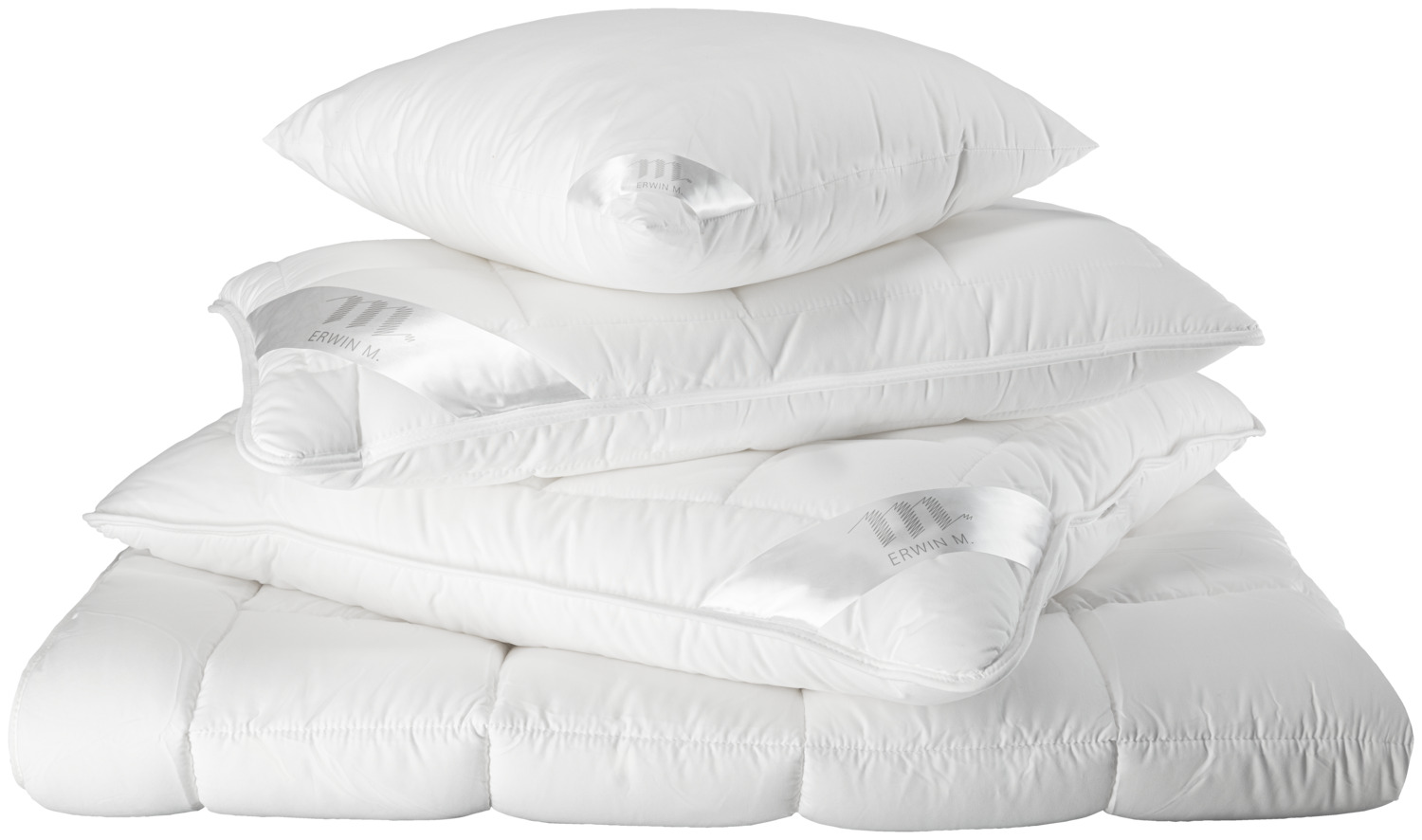 Летнее одеяло ERWIN M. Duvet Dream, 155 x 200 см, Белое, 100% силиконизированное полое полиэфирное волокно, OEKO-TEX Standard 100, Отельный стандарт
