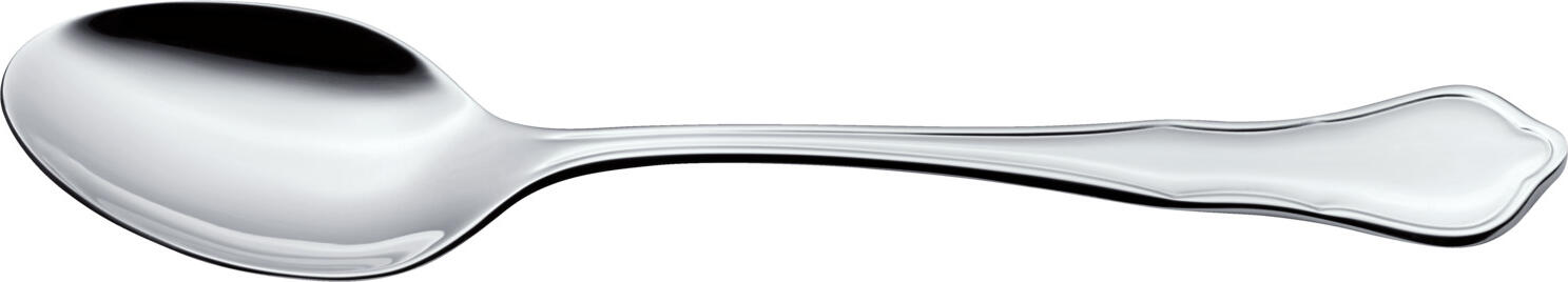 VEGA Chippendale Table Spoon, 18/10 Chrome-Nickel Stainless Steel, Mirror Polished, Silver, 20.4 cm, Dishwasher Safe, Classic Design
