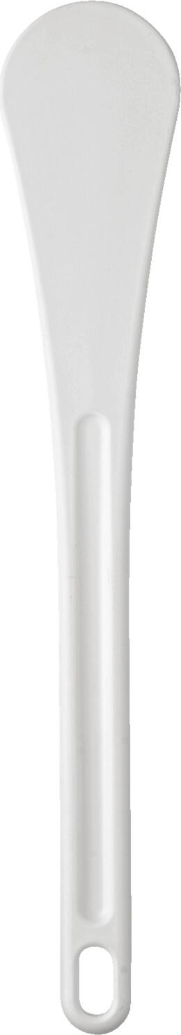 Schneider Schneider GmbH Stirring spatula Rührspatel Stirring spatula; 50x7.5x2 cm (LxWxH); white Rührspatel; 50x7.5x2 cm (LxBxH); weiß Stirring spatula made of fiberglass-reinforced nylon. Break- and impact-resistant. Resistant to temperatures between -40 °C and +220 °C. Ideal for use with coated cookware. Hygienic and suitable for dishwasher. Rührspatel aus Nylon, glasfaserverstärkt. Bruch- und schlagfest. Temperaturbeständig von -40 °C bis +220 °C. Ideal zum Hantieren in beschichtetem Kochgeschirr. Hygienisch und spülmaschinengeeignet.