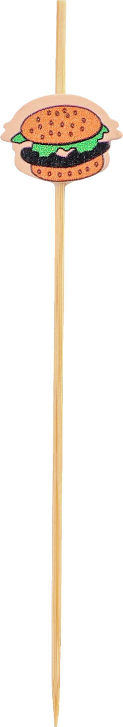 PAPSTAR Papstar GmbH Fingerfood - Picker Burger Fingerfood - Picker Burger Fingerfood - Picker Burger; 12 cm (L); natural; 800 piece / pack Fingerfood - Picker Burger; 12 cm (L); natur; 800 Stück / Pack Finger food - Burger picker, length: 12cm Ideal for finger food, snacks and appetisers Sturdy, food-safe and versatile. 1 PU = 8x 100 pcs. Fingerfood - Picker Burger, Länge: 12cm Ideal für Fingerfood, Snacks und Häppchen Stabil, lebensmittelecht und vielseitig einsetzbar. 1 VE = 8x 100 Stk.