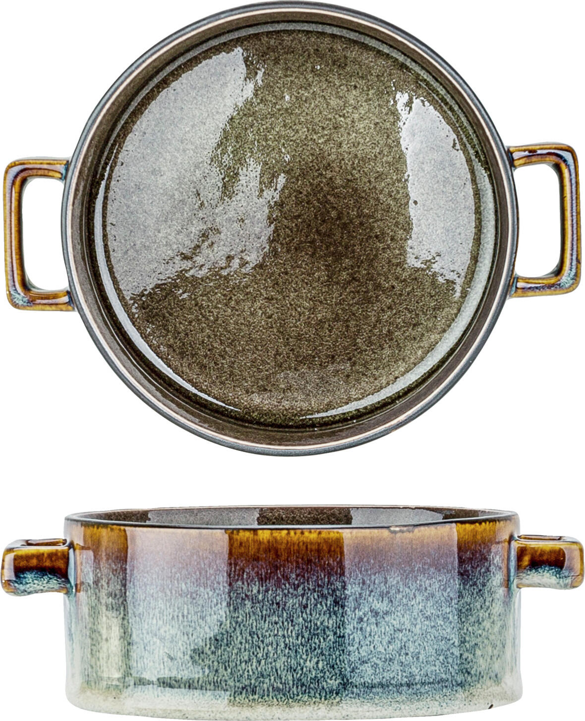 Cosy & Trendy Billiet-Vanlaere NV Soup pot Quintana Suppentopf Quintana Soup pot Quintana; 450 ml, 13x5.5 cm (ØxH); green; 4 piece / pack Suppentopf Quintana; 450 ml, 13x5.5 cm (ØxH); grün; 4 Stück / Pack Colored porcelain soup pot. Dishwasher safe and microwaveable. Farbiger Suppentopf aus Porzellan. Spülmaschinenfest und mikrowellengeeignet. Handmade Produkte, die in Ihrer Farbe (sowohl innen als auch außen) von hell zu dunkel abweichen können. Bläuliche Färbungen auf der braunen Außenseite können auftreten. Bitte beachten Sie: Diese Produkte haben eine verglaste Oberschicht, die bei extremen Temperaturen (z.B. im Backofen, auf der Herdplatte oder in der Tiefkühltruhe) unsichtbare Schäden erleiden kann. Einmal beschädigt, kann Wasser eindringen und bei erneuter Hitze oder Kälte sichtbare Schäden verursachen. Dies nennt man Thermoschock.