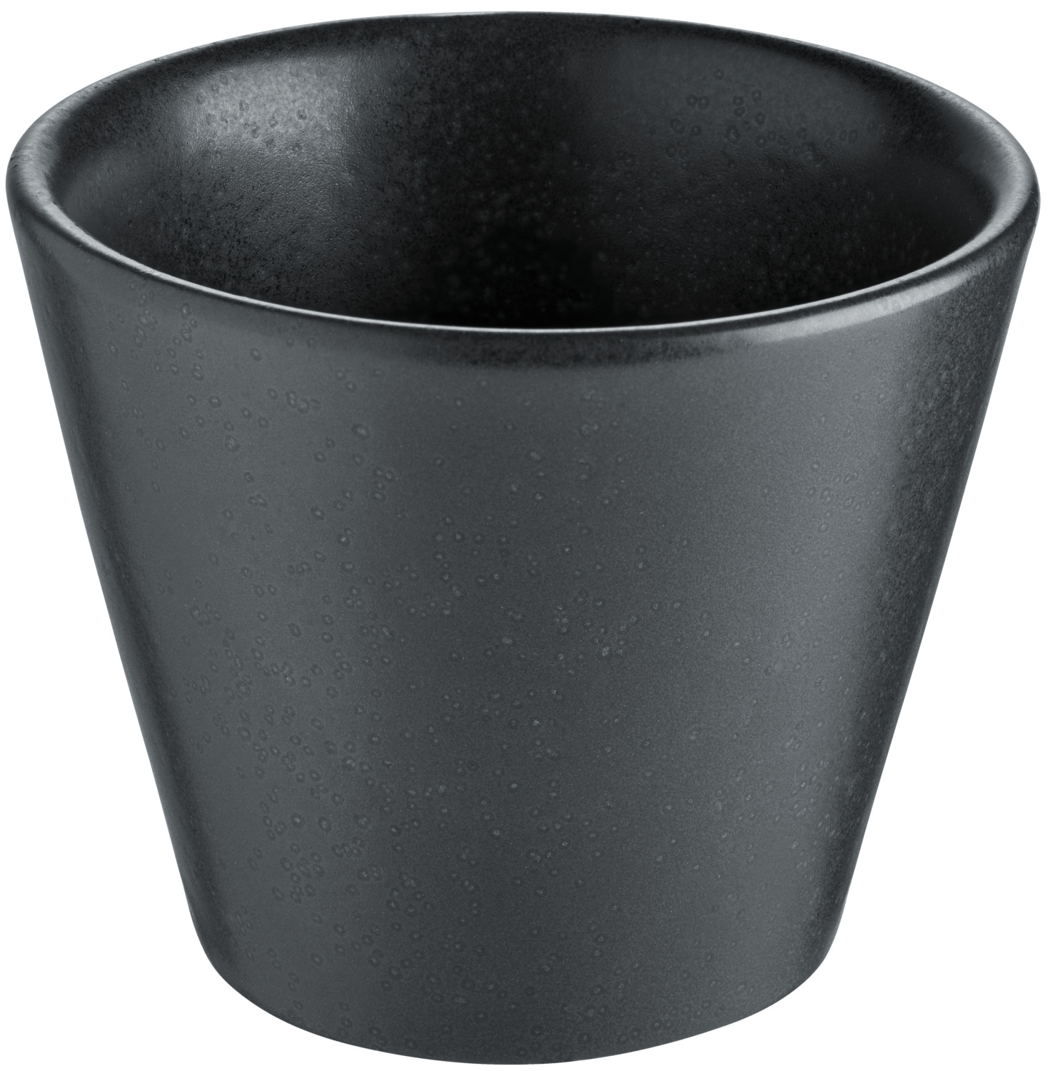 VEGA Masca Round Porcelain Bowl, Black, 50 ml, 6 cm Diameter, 4.5 cm Height, Professional Catering Grade, Dishwasher and Microwave Safe