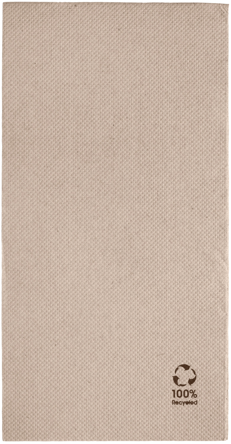 GARCIA DE POU Garcia De Pou, S.A. Value pack napkin Ecolabel 1/8 fold Spar-Pack Serviette Ecolabel 1/8 Falz Value pack napkin Ecolabel 1/8 fold; 40x40 cm (WxL); natural; 1200 piece / pack Spar-Pack Serviette Ecolabel 1/8 Falz; 40x40 cm (BxL); natur; 1200 Stück / Pack Napkin made from recycled materials. Biodegradable and compostable. Tearproof. Two-ply. Good absorbency. Available in two different sizes. Serviette aus recycelten Materialien. Biologisch abbaubar und kompostierbar. Reißfest. Zweilagig. Gute Absorptionsfähigkeit. In zwei verschiedenen Größen erhältlich.