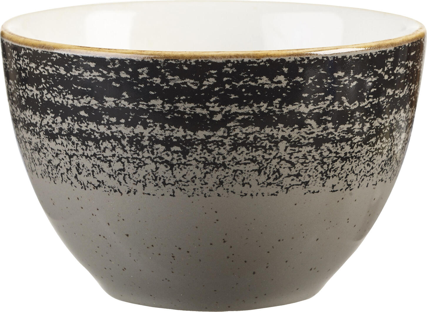 Churchill Churchill China (UK) ltd. Sugar bowl Studio Prints Charcoal Black Zuckerdose Studio Prints Charcoal Black Sugar bowl Studio Prints Charcoal Black; 227 ml, 9.8x6.2 cm (ØxH); black; 12 piece / pack Zuckerdose Studio Prints Charcoal Black; 227 ml, 9.8x6.2 cm (ØxH); schwarz; 12 Stück / Pack Homespun-style Studio Prints is an underglaze printed design featuring a hand-applied edge band inspired by our archive Homespun designs, exhibited at the V & A Museum in London. Available in three subtle colors: Charcoal Black, Stone Grey and Slate Blue. The range matches the latest trends in food, where fresh ingredients make an impression on the plate. Die Zuckerdose für die Gastronomie Studio Prints „Charcoal Black“ von Churchill ist ideal für den professionellen Kaffeeservice in Restaurant und Café. Als Studio Prints Charcoal Black Zuckerdose sorgt sie für eine saubere und stilvolle Präsentation. Diese Zuckerdose für Profibetriebe ist robust und funktional.