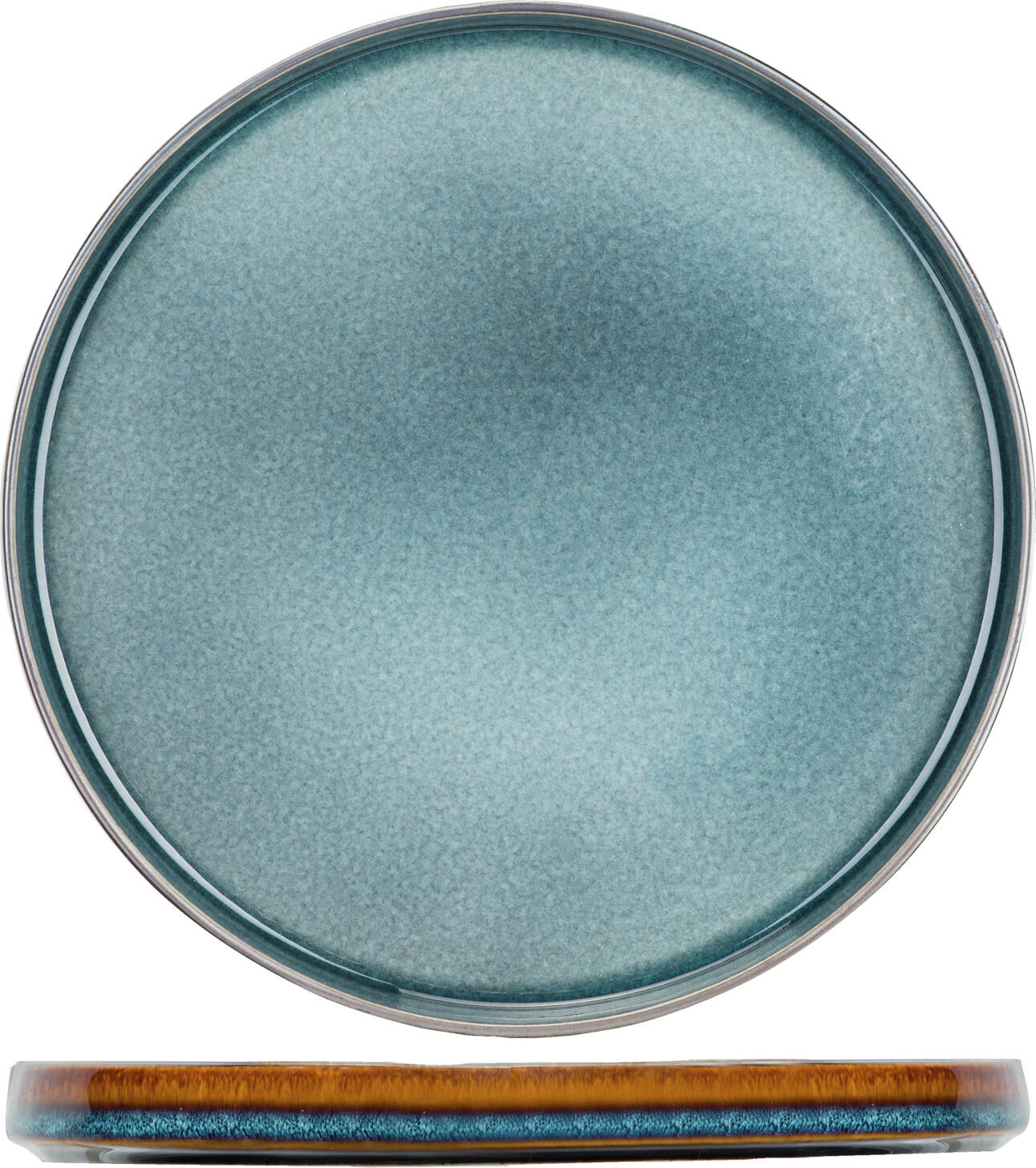 Cosy & Trendy Billiet-Vanlaere NV Dessert plate Quintana Dessertteller Quintana Dessert plate Quintana; 22 cm (Ø); blue; round; 6 piece / pack Dessertteller Quintana; 22 cm (Ø); blau; rund; 6 Stück / Pack Colored plate made of porcelain. Dishwasher safe and microwaveable. Farbiger Teller aus Porzellan. Spülmaschinenfest und mikrowellengeeignet. Handmade Produkte, die in Ihrer Farbe (sowohl innen als auch außen) von hell zu dunkel abweichen können. Bläuliche Färbungen auf der braunen Außenseite können auftreten. Bitte beachten Sie: Diese Produkte haben eine verglaste Oberschicht, die bei extremen Temperaturen (z.B. im Backofen, auf der Herdplatte oder in der Tiefkühltruhe) unsichtbare Schäden erleiden kann. Einmal beschädigt, kann Wasser eindringen und bei erneuter Hitze oder Kälte sichtbare Schäden verursachen. Dies nennt man Thermoschock.