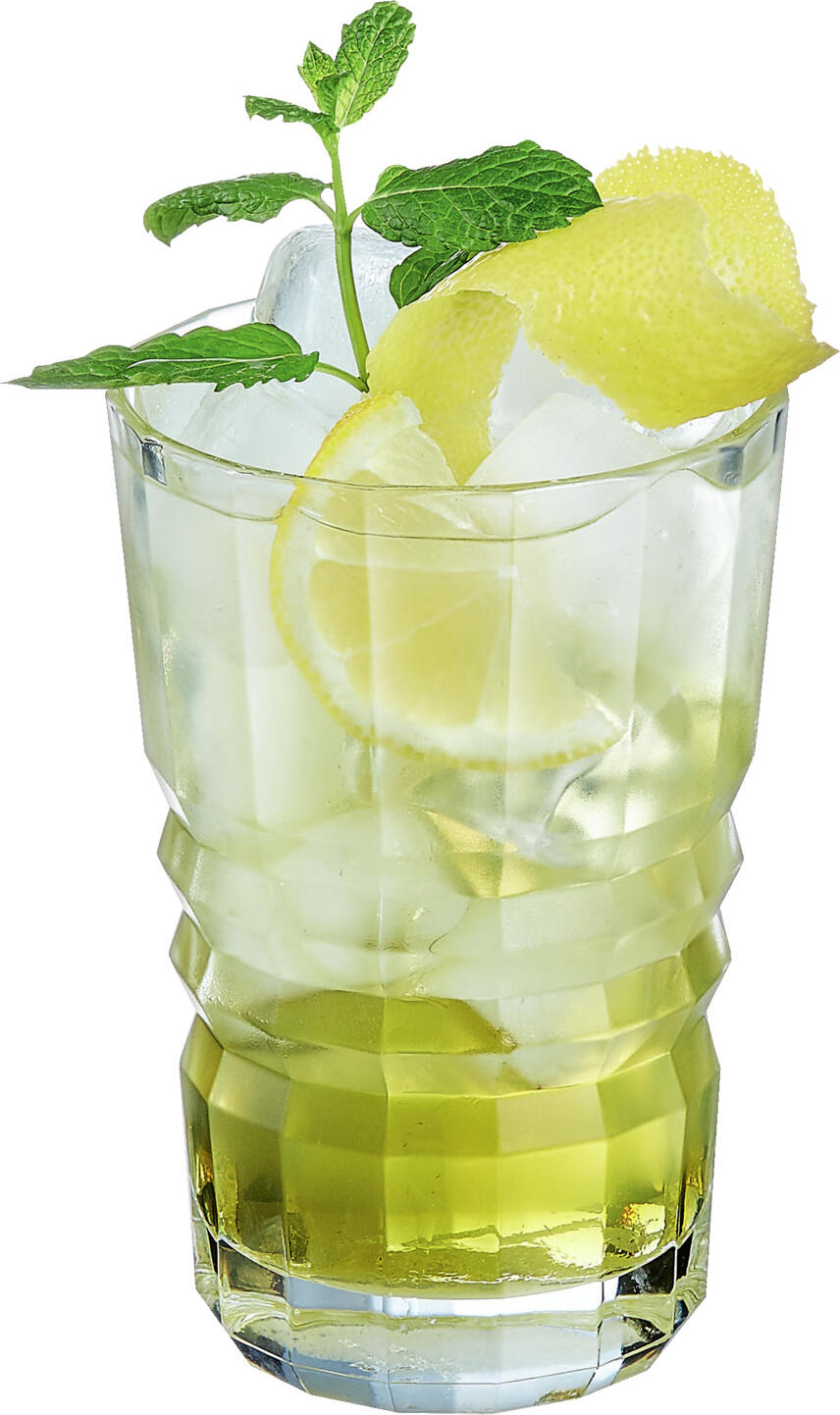 Pahar Long Drink Arcoroc Architecte, 360ml Sticla Cristalim, Inaltime 13cm, Model Relief Vertical 3D, Suprafata Texturata, Rezistent la Masina de Spalat