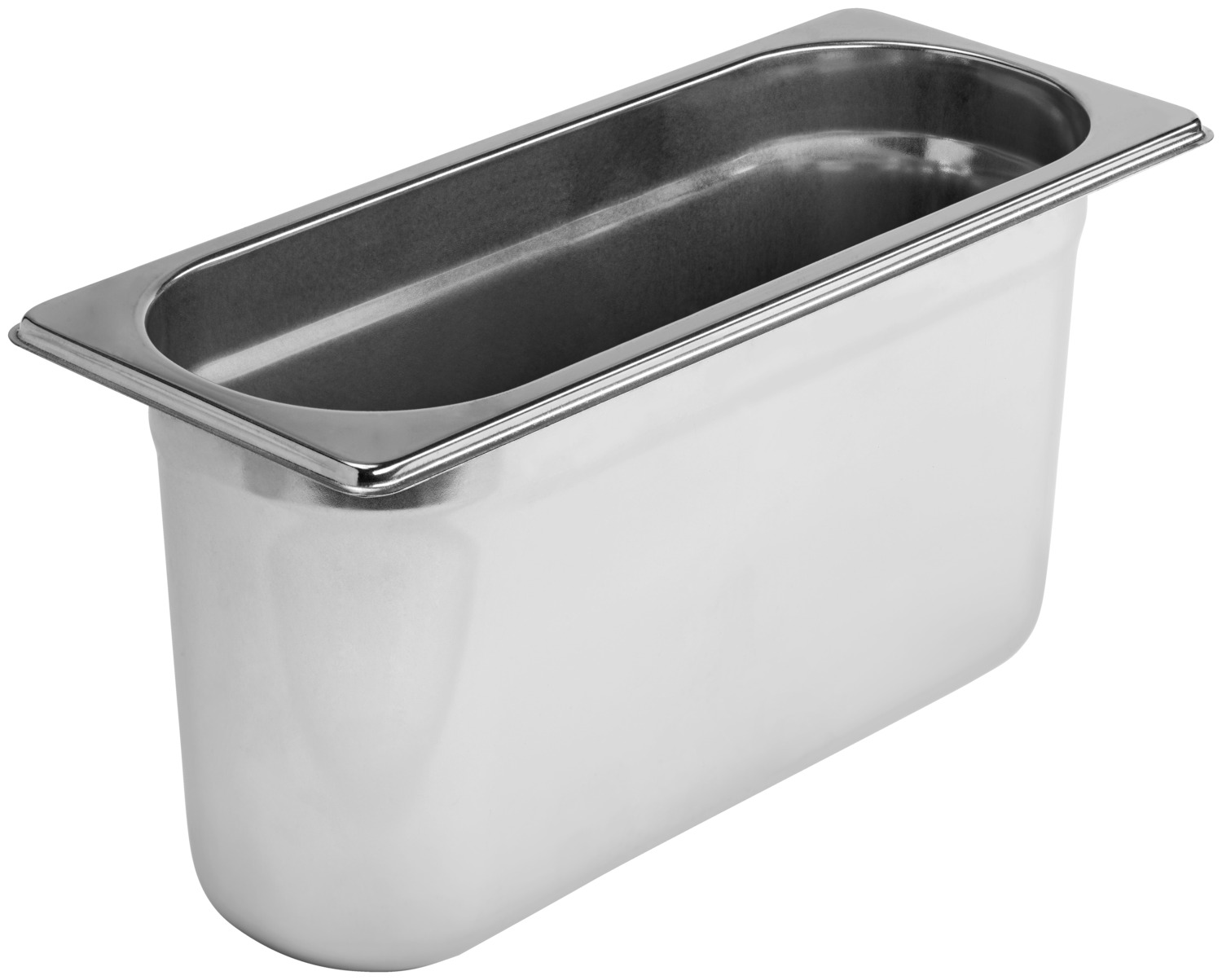 VEGA LUSINI Solutions GmbH GN container 2/8 Premium GN-Behälter 2/8 Premium GN container 2/8 Premium; GN 2/8, 3.9 l, 32.5x13.2x15 cm (LxWxD); silver GN-Behälter 2/8 Premium; GN 2/8, 3.9 l, 32.5x13.2x15 cm (LxBxT); silber GN container 2/8 made of chrome-nickel stainless steel 18/10, without drop handles. Material thickness: 0.8 mm. With stacking cams: easy disassembly of stacked GN containers. Reinforced corners and edges. Robust and easy to clean. Dishwasher safe. Stackable. Available in different sizes. From time to time it is recommended to clean with vinegar or lemon cleaner to keep the shine of the containers. GN-Behälter 2/8 aus Chrom-Nickel-Edelstahl 18/10, rostfrei, ohne Fallgriff. Stapelbar. Von Zeit zu Zeit empfiehlt sich die Reinigung mit Essig- oder Zitronenreiniger um den Glanz der Behälter zu erhalten.
