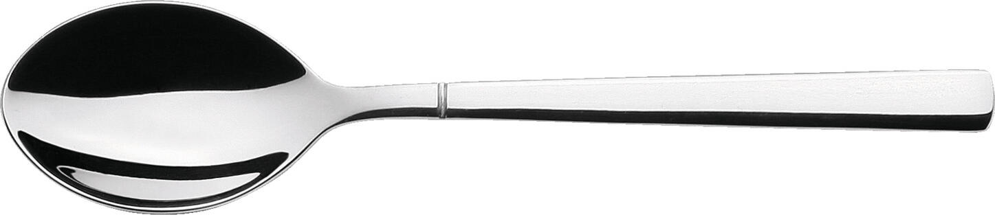 VEGA Luano Mocha/espresso spoon, 11.5 cm Chrome Stainless Steel 13/0, Mirror Polished, 2.5 mm Thickness, Silver, Dishwasher Safe