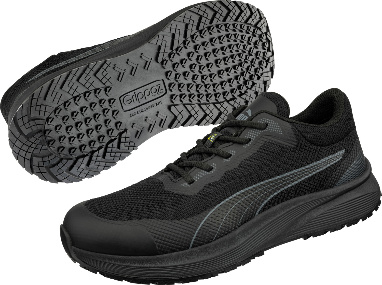 Рабочая обувь Puma Safety Spark ST Low, размер 46, класс защиты O1, противоскользящая подошва GRIPPAZ, амортизация IMPULSE.LITE, водоотталкивающая Splash Guard