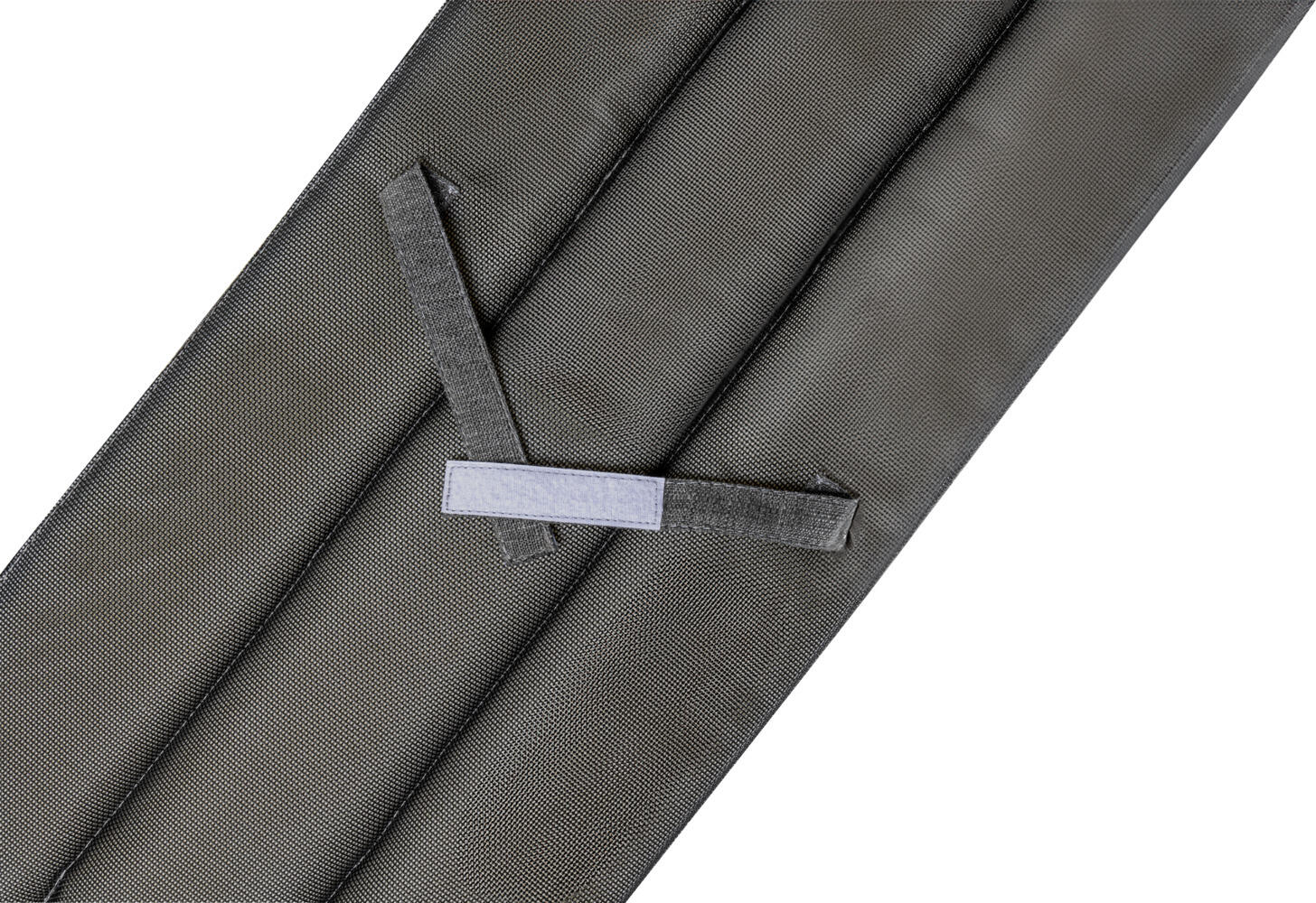 VEGA Listello Bench Pad, 34 x 152 x 4 cm, Anthracite, 100% Polyester with Polyurethane Foam Filling, Two Fastening Straps