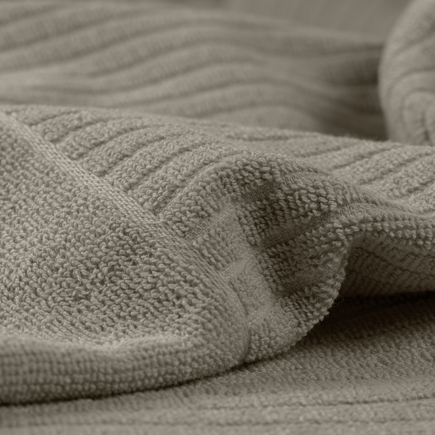 Prosop de Sauna ERWIN M. LUSINI Alassio, Gri, 100% Bumbac Terry Răsucit, 70 x 200 cm, Standard OEKO-TEX 100, Prosop Wellness si Spa cu Bucla de Agatare