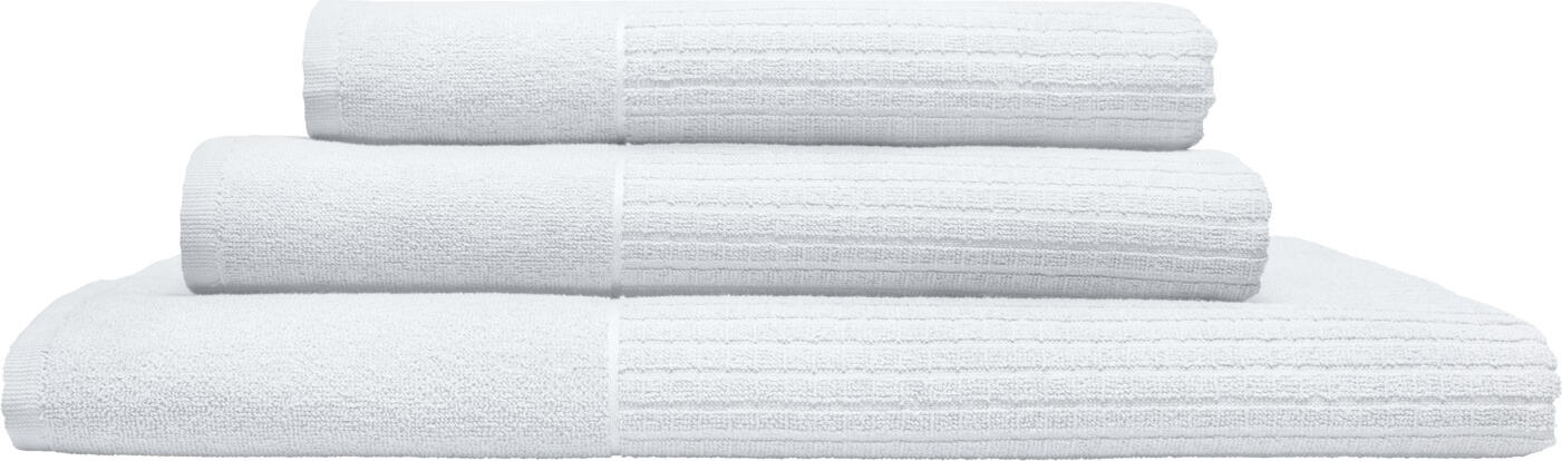 Prosop de Sauna ERWIN M. LUSINI Alassio, Alb, 100% Bumbac Terry Răsucit, 70 x 200 cm, Standard OEKO-TEX 100, Prosop Wellness si Spa cu Bucla de Agatare