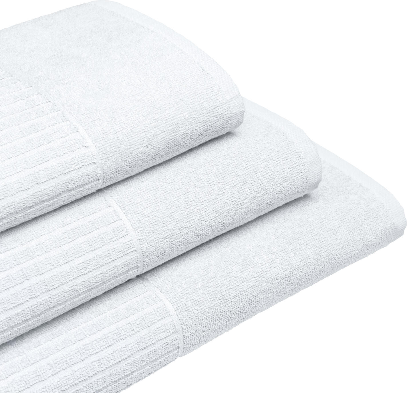 Prosop de Sauna ERWIN M. LUSINI Alassio, Alb, 100% Bumbac Terry Răsucit, 70 x 200 cm, Standard OEKO-TEX 100, Prosop Wellness si Spa cu Bucla de Agatare