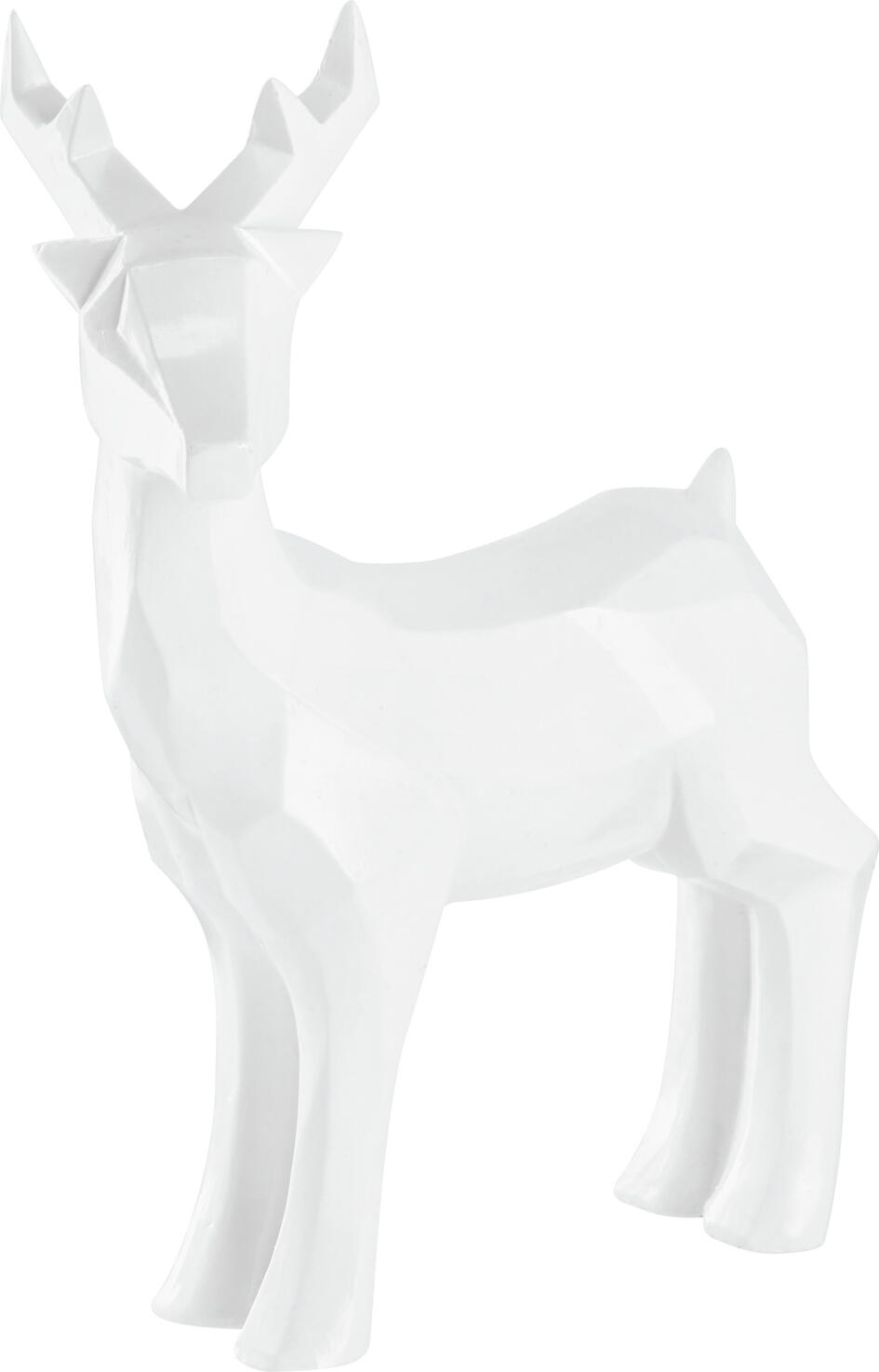 unknown LUSINI Solutions GmbH Deer Agna Hirsch Agna Deer Agna; 18x9x24.5 cm (LxWxH); white Hirsch Agna; 18x9x24.5 cm (LxBxH); weiß Decorative deer in a modern design made of resin. Deko-Hirsch in modernem Design aus Resin.