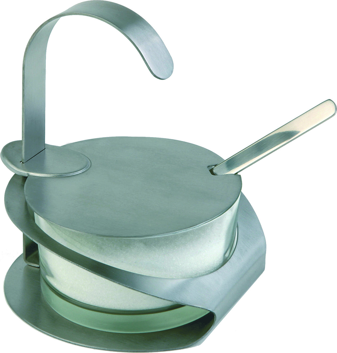 APS Assheuer + Pott GmbH & Co. KG Parmesan cheese cruet Parmesan-Menage Pro Parmesan cheese cruet; 10.5x13 cm (ØxH); silver/transparent Parmesan-Menage Pro; 10.5x13 cm (ØxH); silber/transparent Parmesan cheese cruet made of matt polished stainless steel incl. matching spoon. Die Parmesan-Menage eignet sich ideal zum stilvollen Bereitstellen von Parmesan, Hartkäse oder weiteren fein portionierbaren Zutaten am gedeckten Tisch, im Restaurant oder am Buffet. Die Kombination aus Glas und mattiertem Edelstahl sorgt für eine hochwertige Präsentation. Der passende Löffel ermöglicht eine saubere und komfortable Entnahme im täglichen Service. * Material: Glas und 18/8 Edelstahl * Inklusive Löffel aus 18/8 Edelstahl * Für Parmesan, Hartkäse und weitere Zutaten geeignet * Für Restaurant, Buffet und Tischservice geeignet * Hochwertige Ausführung für eine gepflegte Präsentation * Spülmaschinengeeignet