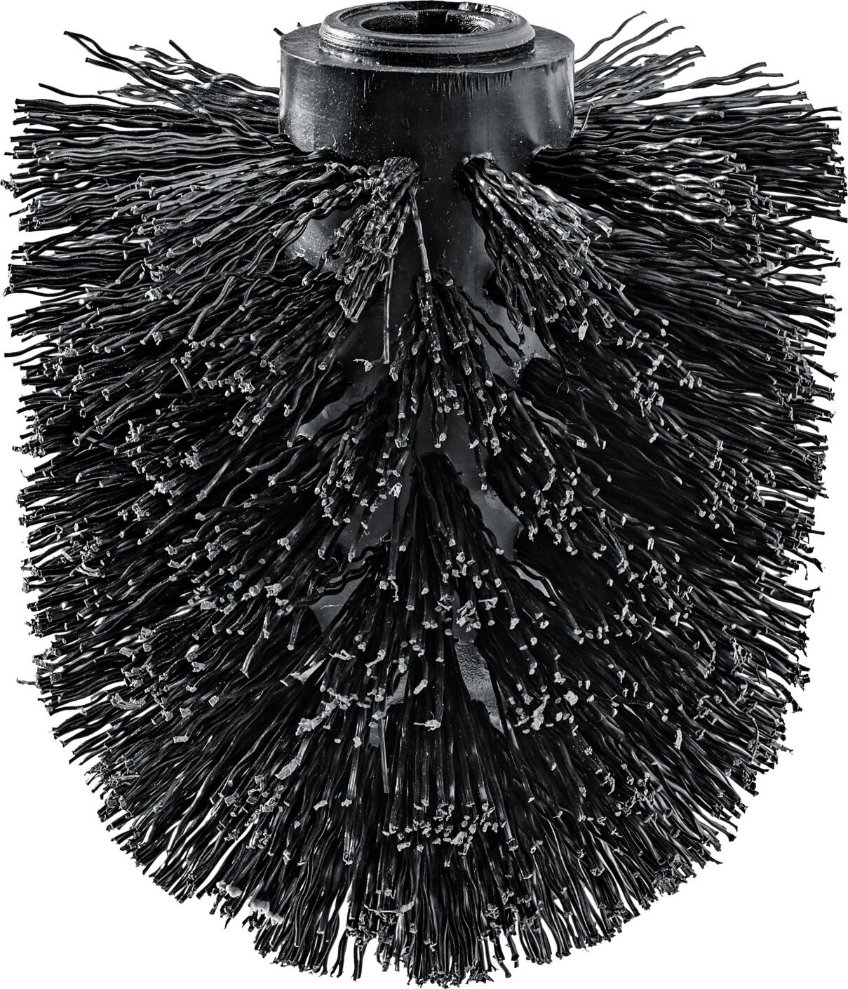 PULSIVA LUSINI Solutions GmbH Toilet brush replacement Brooklyn WC Ersatzbürste Brooklyn Toilet brush replacement Brooklyn; 8x9 cm (ØxH); black WC Ersatzbürste Brooklyn; 8x9 cm (ØxH); schwarz Replacement brush for the toilet set Brooklyn. The brush head has a diameter of 8 cm. Made of black plastic. Ersatzbürste für die WC-Garnitur Brooklyn. Der Bürstenkopf hat einen Durchmesser von 8 cm. Aus schwarzem Kunststoff.