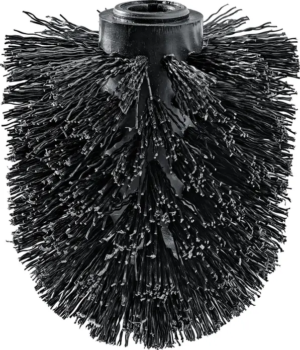 PULSIVA Brooklyn Toilet Brush Replacement Head, Plastic, Black, 8 cm Diameter, 9 cm Height, Compatible with Brooklyn Toilet Set
