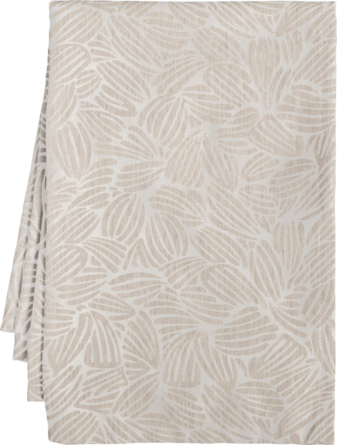 ERWIN M. LUSINI Solutions GmbH Tablecloth sold by the metre Munera Meterware Tischdecke Munera Tablecloth sold by the metre Munera; 320 cm (W); sand Meterware Tischdecke Munera; 320 cm (B); sand ##Munera polyester fabrics by the metre - floral design for every occasion Made from 100% polyester, Munera by the metre offers an elegant, floral jacquard pattern that can be individually cut to your desired size. The easy-iron fabric ensures a stylish look and is extremely hard-wearing. The durable quality makes it suitable for both indoor and sheltered outdoor areas. Thanks to its high lightfastness, the colours remain brilliant even after prolonged use. Versatile in use, the fabric by the metre is perfect for creative sewing projects and decorations. * 100 % polyester jacquard * Weight approx. 250 g/m² * Floral woven pattern for an elegant look * Easy to iron, quick-drying and hard-wearing * Suitable for indoor and protected outdoor use * Can be cut to size as required Care tip: Wash at a low temperature, do not bleach and iron lightly if necessary to preserve the quality and colour intensity. ##Polyester-Meterware Munera – Florales Design für jeden Anlass Die Meterware Munera aus 100 % Polyester bietet ein elegantes, florales Jacquard-Muster, das individuell auf Ihr Wunschmaß zugeschnitten werden kann. Das bügelleichte Gewebe sorgt für eine stilvolle Optik und ist äußerst strapazierfähig. Die langlebige Qualität macht sie sowohl für den Innenbereich als auch für geschützte Außenbereiche geeignet. Dank hoher Lichtechtheit bleiben die Farben auch bei längerer Nutzung brillant. Vielseitig einsetzbar, eignet sich die Meterware perfekt für kreative Nähprojekte und Dekorationen. * 100 % Polyester-Jaquard * Gewicht ca. 250 g/m² * Florales Webmuster für einen eleganten Look * Bügelleicht, schnelltrocknend und strapazierfähig * Für Innen- und geschützten Außenbereich geeignet * Zuschnitt auf Wunschmaß möglich Pflegetipp: Bei niedriger Temperatur waschen, nicht bleichen und bei Bedarf leicht bügeln, um die Qualität und Farbintensität zu bewahren.