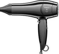 Valera Ligo Electric SA Hair dryer Excel 1800 TF Haartrockner Excel 1800 TF Hair dryer Excel 1800 TF; 8.8x24x26 cm (WxHxD); black Haartrockner Excel 1800 TF; 8.8x24x26 cm (BxHxT); schwarz Ultra-light hairdryer with wall bracket. Six temperature and blower settings, cooling button, removable filter for cleaning. Ring-shaped hairdryer holder for wall included. Thermal fuse, ondolier nozzle. Weight without cable 354 g. Power 1800 watts. Ultraleicher Haartrockner mit Wandhalter. Sechs Temperatur- und Gebläsestufen, Abkühltaste, abnehmbarer Filter zur Reinigung. Ringförmiger Föhnhalter für Wand inklusive. Thermosicherung, Ondolierdüse. Gewicht ohne Kabel 354 Gramm. Leistung 1800 Watt.