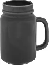 PULSIVA LUSINI Solutions GmbH Mug Liv Henkelbecher Liv Mug Liv; 480 ml, 8.3x13.2 cm (ØxH); grey; 6 piece / Pack Henkelbecher Liv; 480 ml, 8.3x13.2 cm (ØxH); grau; 6 Stück / Pack Mug with handle made of porcelain in plain white or colored. Dishwasher safe and microwaveable. Becher mit Henkel aus Porzellan in uni weiß oder farbig. Spülmaschinenfest und mikrowellengeeignet.
