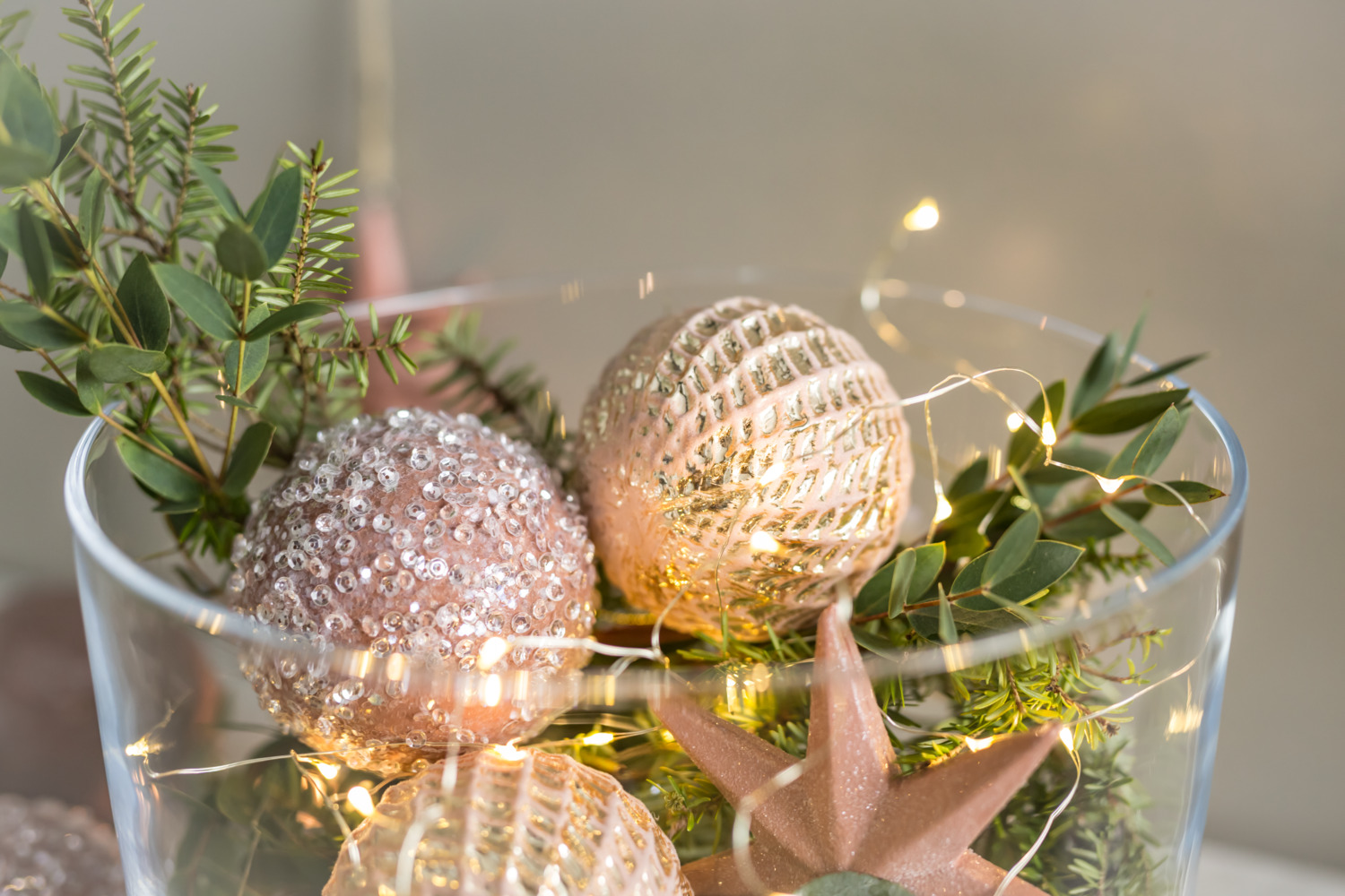 Vega Ananda LED Fairy Lights, 330 cm Battery-Operated Decorative String Lights, Transparent Plastic, 3 AA Battery Powered