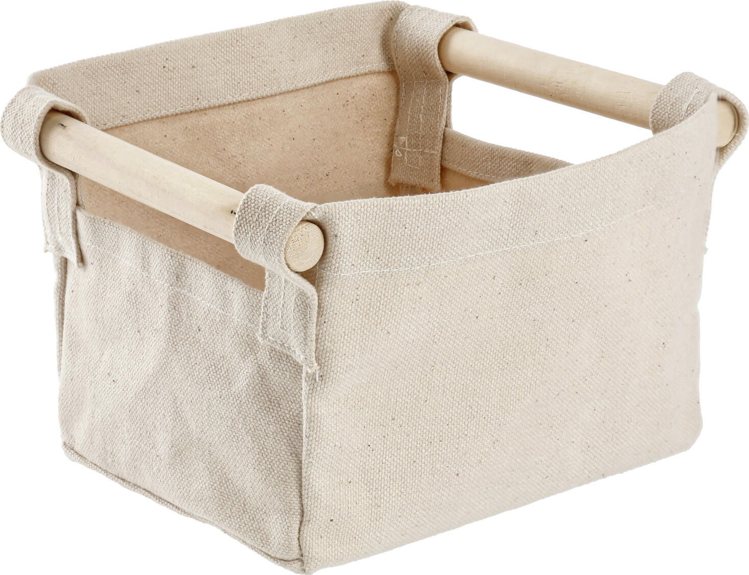 unknown LUSINI Solutions GmbH Decorative basket Benka Deko-Körbchen Benka Decorative basket Benka; 17x13x13 cm (LxWxH); natural; rectangular Deko-Körbchen Benka; 17x13x13 cm (LxBxH); natur; rechteckig Decorative basket made of high-quality canvas, with removable handle made of wood. Versatile use, e.g. as a planter, as a bread basket or in the bathroom. Deko-Körbchen aus hochwertigem Canvas, mit abnehmbaren Griffen aus Holz. Vielfältiger Verwendungszweck, z.B. als Übertopf für Pflanzen, als Brotkorb oder im Badezimmer.