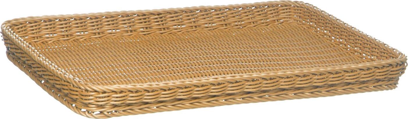 APS Assheuer + Pott GmbH & Co. KG Basket Profi Line baker's measure Korb PROFI LINE, Polypropylen, eckig Basket Profi Line baker's measure; 60x40x5 cm (LxWxH); natural; rectangular Korb PROFI LINE, Polypropylen, eckig; 60x40x5 cm (LxBxH); natur; rechteckig Basket made of polypropylene. Easy to clean. Der Korb PROFI LINE ist eine vielseitige Lösung für die Präsentation und Aufbewahrung von Backwaren und anderen Speisen im professionellen Einsatz. Er eignet sich ideal für Buffets, Bäckereien oder den Servicebereich und sorgt für eine ordentliche und ansprechende Darstellung. Die stabile Ausführung unterstützt eine zuverlässige Nutzung im täglichen Betrieb. * Material: Polypropylen * Geeignet für Präsentation und Aufbewahrung von Speisen * Bakery Size für den Einsatz im Backwarenbereich * Bruchsichere Ausführung * Stapelbar * Spülmaschinengeeignet * Robust und langlebig
