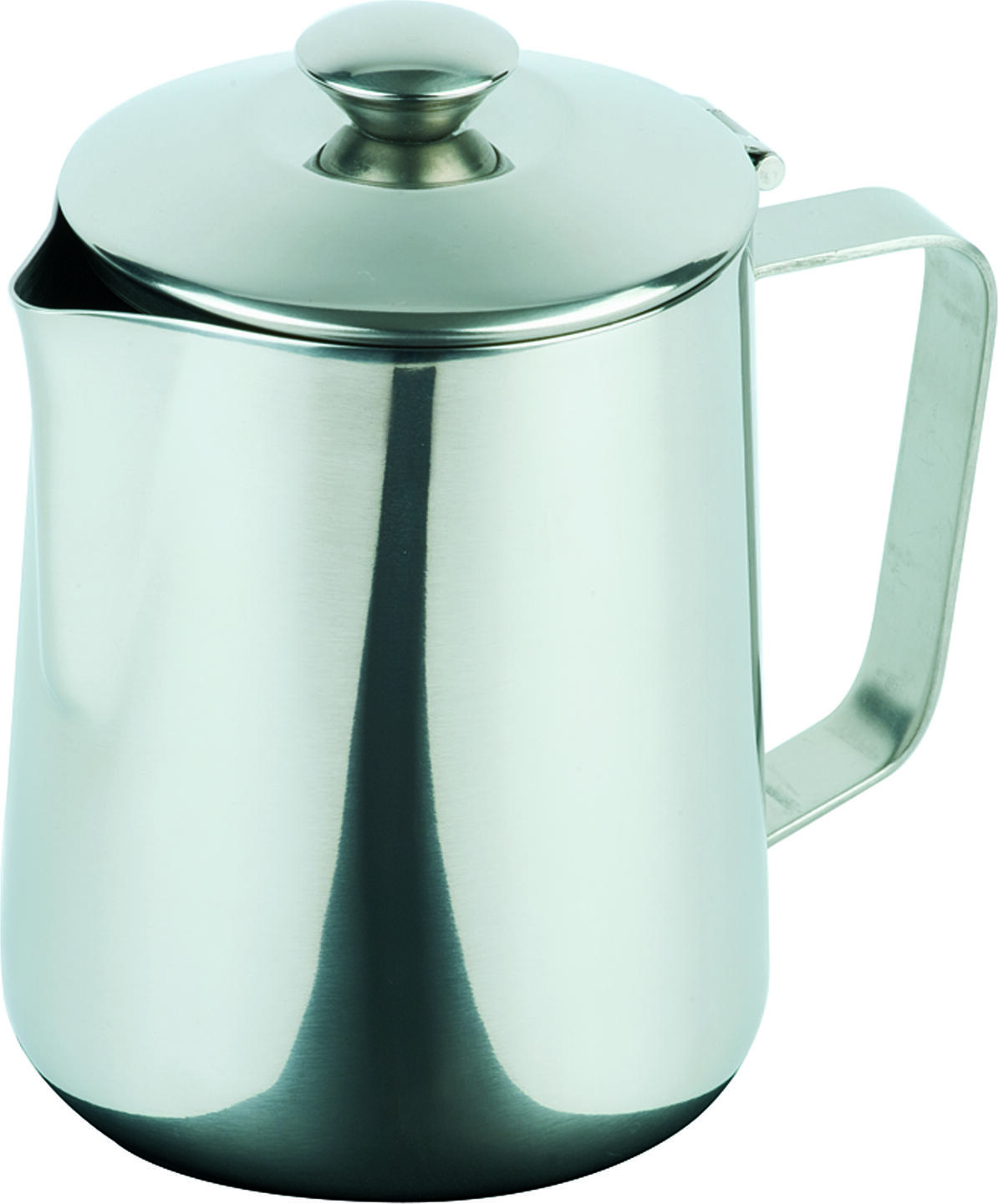 APS Assheuer + Pott GmbH & Co. KG Coffee pot Kaffeekanne/Teekanne, mit Klappdeckel, Edelstahl Coffee pot; 350 ml, 8x11 cm (ØxH); silver; round Kaffeekanne/Teekanne, mit Klappdeckel, Edelstahl; 350 ml, 8x11 cm (ØxH); silber; rund Mirror-polished. The mirror-polished coffee pot from APS is equipped with a hinged lid and is available in various sizes. Die Kaffeekanne überzeugt durch ihre funktionale Form und eignet sich ideal für das stilvolle Servieren von Kaffee und anderen Heißgetränken. Sie ist sowohl im professionellen Einsatz in Gastronomie und Hotellerie als auch im privaten Bereich vielseitig einsetzbar. Die durchdachte Konstruktion ermöglicht ein komfortables Ausgießen und unterstützt einen reibungslosen Ablauf im Service. * Material: Edelstahl * Innen matt poliert, außen hochglanzpoliert * Mit praktischem Klappdeckel * Geeignet für Kaffee und Heißgetränke * Spülmaschinengeeignet * Robuste und langlebige Ausführung