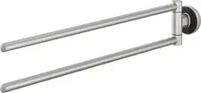 TIGER Coram B.V. Cooper towel holder with 2-arm stainless steel brushed/black Cooper Handtuchhalter mit 2-Armig Edelstahl gebürstet / Schw Cooper towel holder with 2-arm stainless steel brushed/black; 45.9x7.9x45.9 cm (LxHxD); silver/black Cooper Handtuchhalter mit 2-Armig Edelstahl gebürstet / Schwarz; 45.9x7.9x45.9 cm (LxHxT); silber/schwarz Cooper. We also affectionately call it Coop. Cooper was designed with your bathroom needs in mind. A flexible space with flexible accessories is what we want. The movable arms create more space in your bathroom and let your hand towels dry better. Make your bathroom stylish and elegant with our Coop. Material: Stainless steel, Zamac, ABS Cooper. Wir nennen ihn auch liebevoll Coop. Cooper wurde mit Blick auf Ihre Bedürfnisse im Badezimmer entworfen. Ein flexibler Raum mit flexiblem Zubehör, das ist es, was wir wollen. Die beweglichen Arme schaffen mehr Platz in Ihrem Badezimmer und lassen Ihre Handtücher besser trocknen. Gestalten Sie Ihr Badezimmer stilvoll und elegant mit unserem Coop. Material: Edelstahl, Zamac, ABS